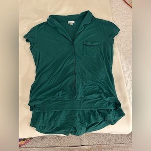 Nordstrom Rack Green Pajamas Small